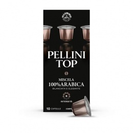 Kávékapszula, Nespresso® kompatibilis, 10 db, PELLINI, "Top alu"